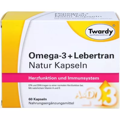 OMEGA-3+Lebertran Doğal Kapsül, 60 Kapsül