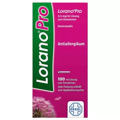 LORANOPRO 0,5 mg/ml oral çözelti, 100 ml