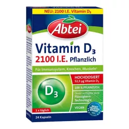 ABTEI Vitamin D3 2100 I.U. bitkisel kapsül, 24 adet