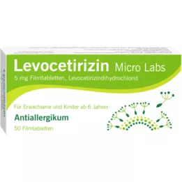 LEVOCETIRIZIN Micro Labs 5 mg film kaplı tablet, 50 adet