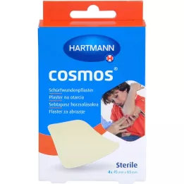 COSMOS Aşındırıcı plasterler 45x65 mm steril, 4 adet