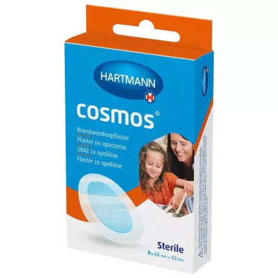 cosmos® yanık flasterleri 68 mm x 43 mm steril, 8 adet