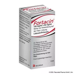 FORTACIN 150 mg/ml + 50 mg/ml cilt uygulaması için sprey, 5 ml