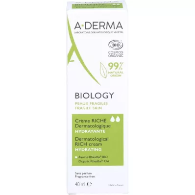 A-DERMA Biyoloji kremi zengin dermatolojik, 40 ml