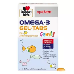 DOPPELHERZ Omega-3 Gel-Tabs aile sistemi, 120 adet