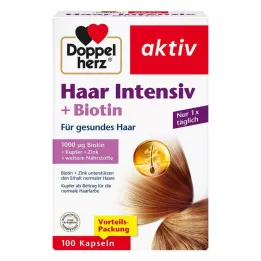 DOPPELHERZ Hair Intensive+Biotin Kapsül, 100 Kapsül