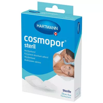 COSMOPOR Steril yara örtüsü 5x7,2 cm OTC, 5 adet