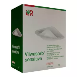 VLIWASORB hassas 20x20 cm süper emici yara örtüsü, 10 adet