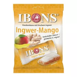 IBONS Zencefilli Mango Çiğneme Şekeri Torbası, 92 g