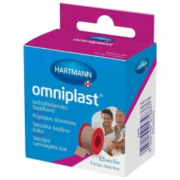 OMNIPLAST Sabitleme alçısı tekstil dokuma 2,5 cmx5 m OTC, 1 adet
