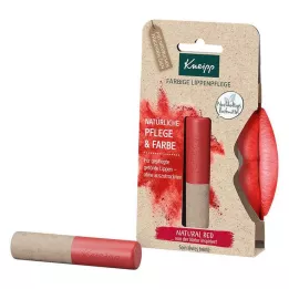 KNEIPP renkli dudak bakımı doğal kırmızı, 3,5 g