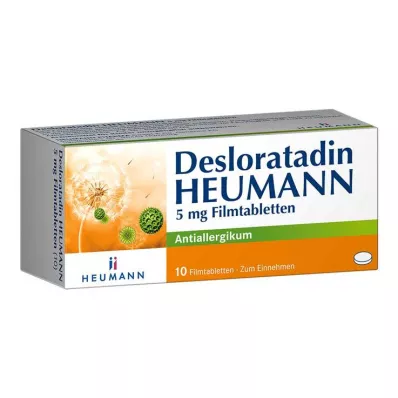 Desloratadin HEUMANN 5 mg film kaplı tablet, 10 adet