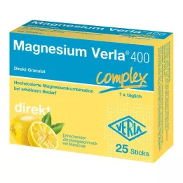 MAGNESIUM VERLA 400 Limon direkt granül, 25 adet
