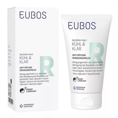 EUBOS KÜHL &amp; KLAR Kızarıklık Karşıtı Temizleme Sütü, 150 ml