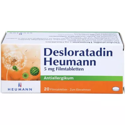 DESLORATADIN Heumann 5 mg film kaplı tabletler, 20 adet
