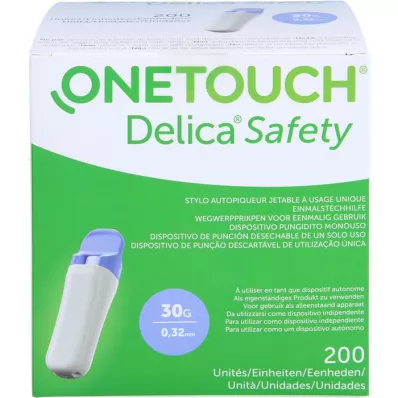 ONE TOUCH Delica Safety tek kullanımlık lansman cihazı 30 G, 200 adet