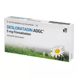 DESLORATADIN ADGC 5 mg film kaplı tabletler, 20 adet