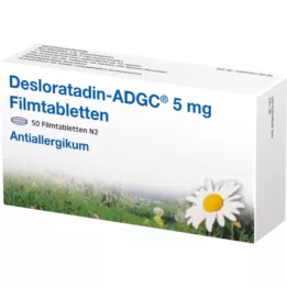DESLORATADIN ADGC 5 mg film kaplı tabletler, 50 adet
