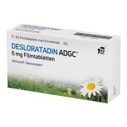 DESLORATADIN ADGC 5 mg film kaplı tabletler, 50 adet
