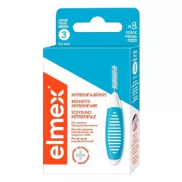 ELMEX Diş arası fırçaları ISO boyut 3 0,6 mm mavi, 8 adet