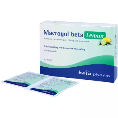 MACROGOL beta Lemon Plv.z.Her.e.Lsg.z.Oral, 10 adet