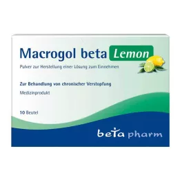 MACROGOL beta Lemon Plv.z.Her.e.Lsg.z.Oral, 10 adet
