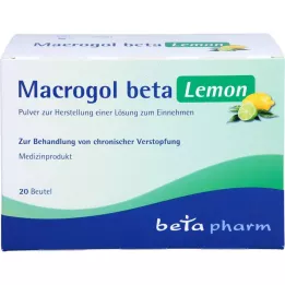 MACROGOL beta Lemon Plv.z.Her.e.Lsg.z.Oral, 20 adet