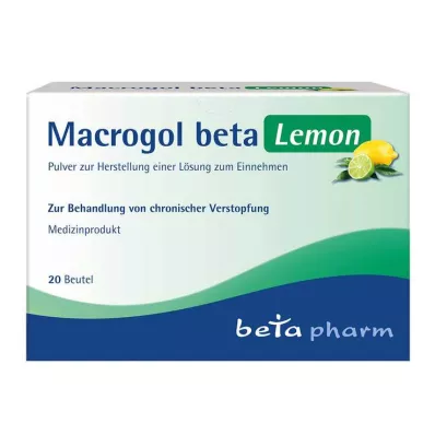 MACROGOL beta Lemon Plv.z.Her.e.Lsg.z.Oral, 20 adet MACROGOL beta Lemon Plv.z.Her.e.Lsg.z.Oral, 20 adet
