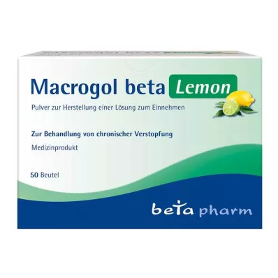 MACROGOL beta Lemon Plv.z.Her.e.Lsg.z.Oral, 50 adet