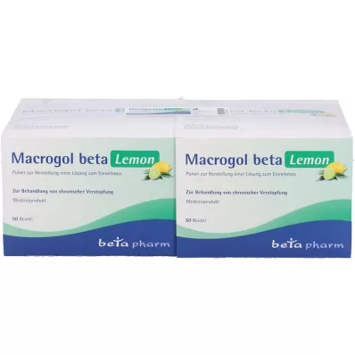 MACROGOL beta Lemon Plv.z.Her.e.Lsg.z.Oral, 100 adet