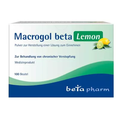 MACROGOL beta Lemon Plv.z.Her.e.Lsg.z.Oral, 100 adet MACROGOL beta Lemon Plv.z.Her.e.Lsg.z.Oral, 100 adet