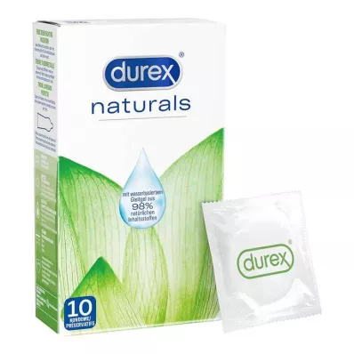 DUREX su bazlı kayganlaştırıcılı naturals prezervatif, 10 adet