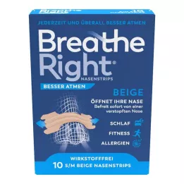 BESSER Atmen Breathe Right burun bantları normal bej, 10 adet