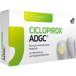 CICLOPIROX ADGC 80 mg/g aktif bileşen içeren oje, 6,6 ml