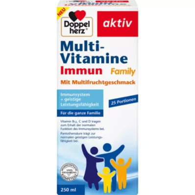 DOPPELHERZ Multi-Vitamins Immune Family sıvı, 250 ml