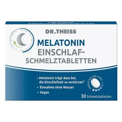 DR.THEISS Uykuya dalmak için eriyen melatonin tabletleri, 30 adet
