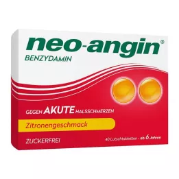 NEO-ANGIN Benzidamin akut boğaz ağrısı limon, 40 adet