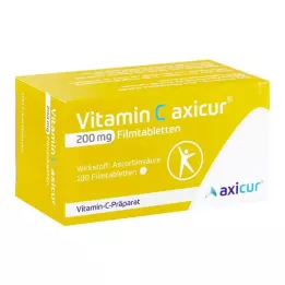 VITAMIN C AXICUR 200 mg film kaplı tabletler, 100 adet