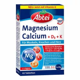 ABTEI Magnezyum Kalsiyum+D+K Tablet, 42 Kapsül