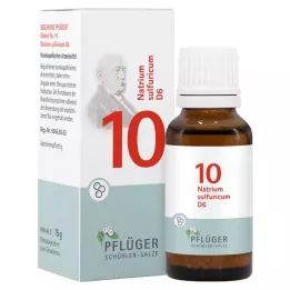 BIOCHEMIE Pflüger 10 Natrium sulfuricum D 6 globül, 15 g