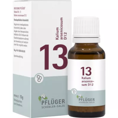 BIOCHEMIE Pflüger 13 Kalium arsenicosum D 12 kürecik, 15 g