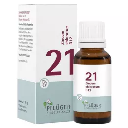 BIOCHEMIE Pflüger 21 Zincum chloratum D 12 kürecik, 15 g