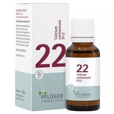 BIOCHEMIE Pflüger 22 Kalsiyum karbonikum D 12 globül, 15 g