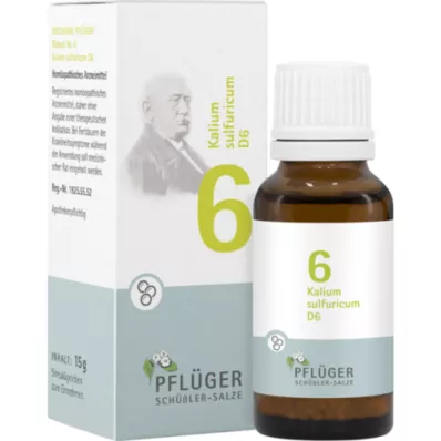 BIOCHEMIE Pflüger 6 Potasyum sülfürikum D 6 globül, 15 g