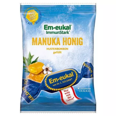 EM-EUKAL Şeker içeren manuka balı dolgulu tatlılar, 75 g