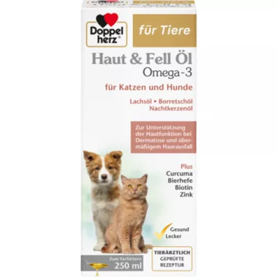 DOPPELHERZ hayvan derisi için&amp;Köpekler/kediler için tüy yağı, 250 ml