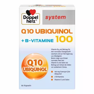 Doppelherz Q10 Ubiquinol 100 sistem kapsülü, 60 adet