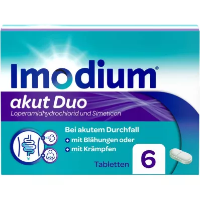 IMODIUM akut duo 2 mg/125 mg tablet, 6 adet
