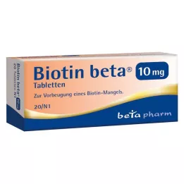 BIOTIN BETA 10 mg tabletler, 20 adet