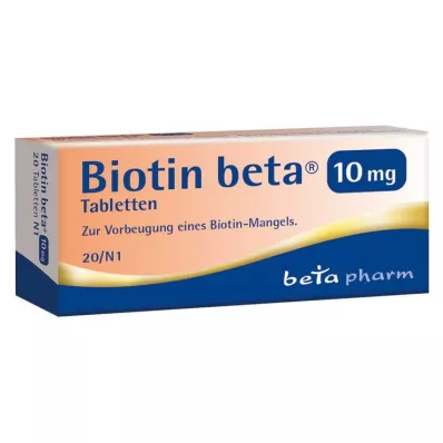 Biotin beta 10 mg tablet, 20 adet